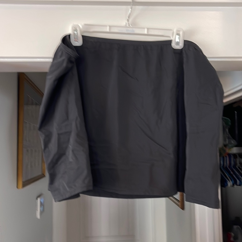 Black Swimskirt built in pantie 3x